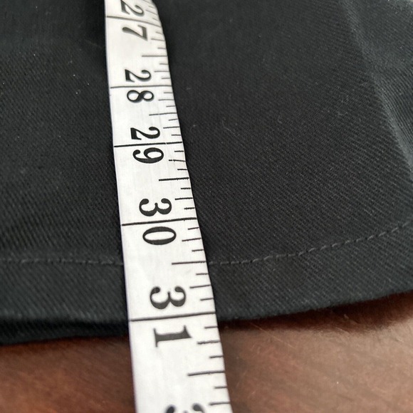 Levis 550 Black Denim Jeans 18M Relaxed Fit Boot Cut Stretch Red Tab 36x31 - Picture 6 of 7